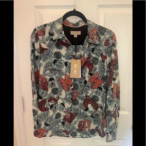 New! Burberry silk shirt! Authentic!!